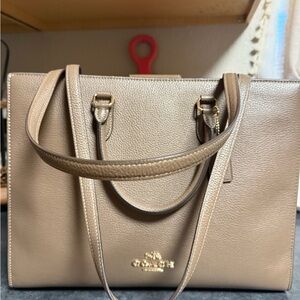 Coach Brown Leather Tote Bag